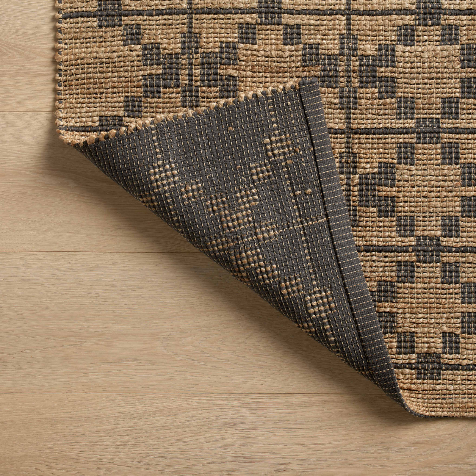 Chris Loves Julia x Loloi Judy Natural Graphite Rug, Rectangle 2'3" x 3'9"