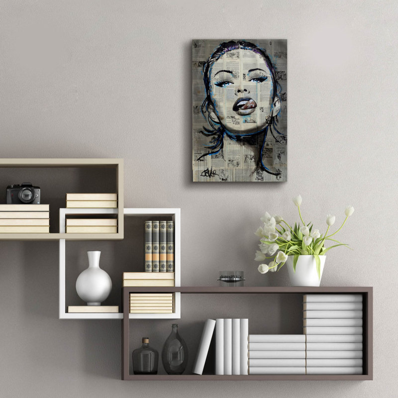 «Cheeky» par Loui Jover, art mural en verre acrylique, H 24 po x l 16 po x P 0,2 po