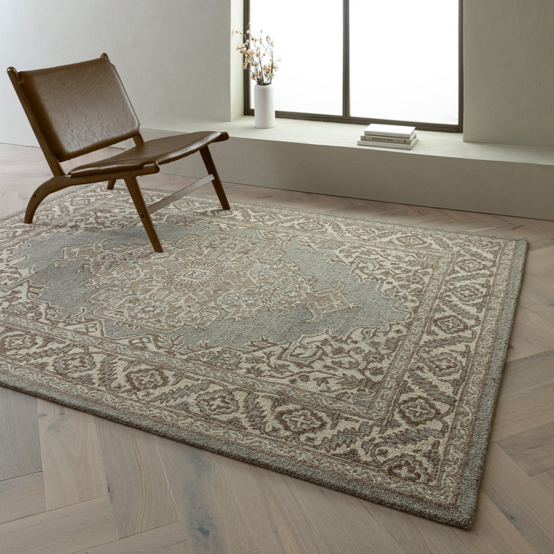 Adonica Oriental Wool Hand Woven Area Rug, Rectangle 120 x 170cm