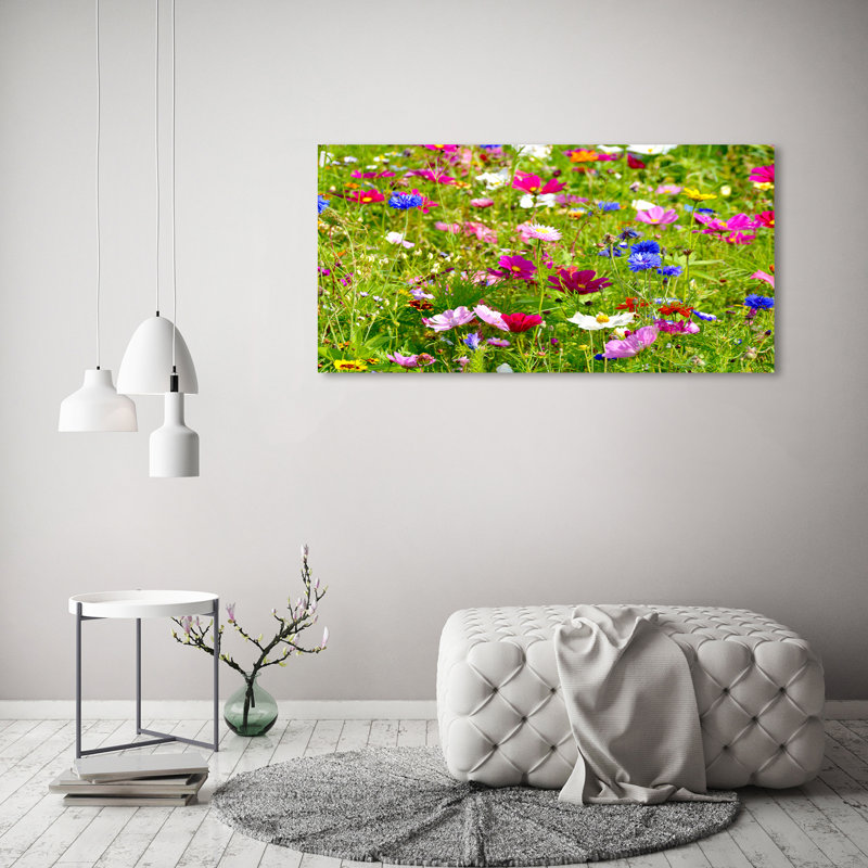 Field Flowers - Wrapped Canvas Print