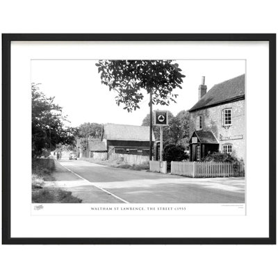 Waltham St Lawrence, The Street C1955 by Francis Frith - Single Picture Frame Print