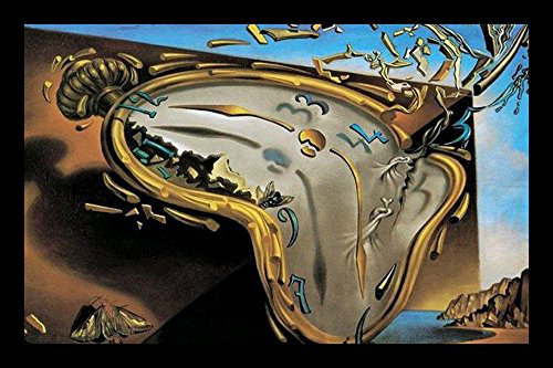 « clock explosion », impression encadrée
