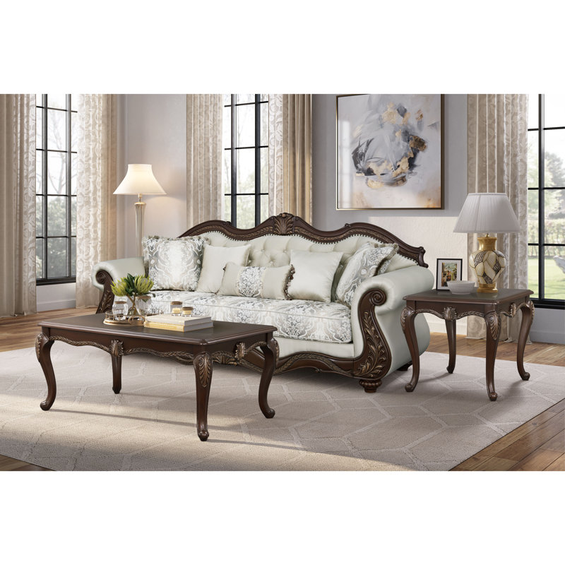 Table de bout rectangulaire en cerisier Brooklana