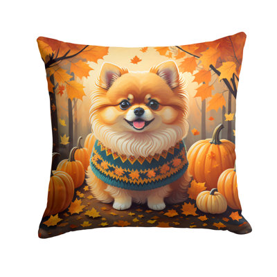 Coussin décoratif en tissu Pomeranian Fall