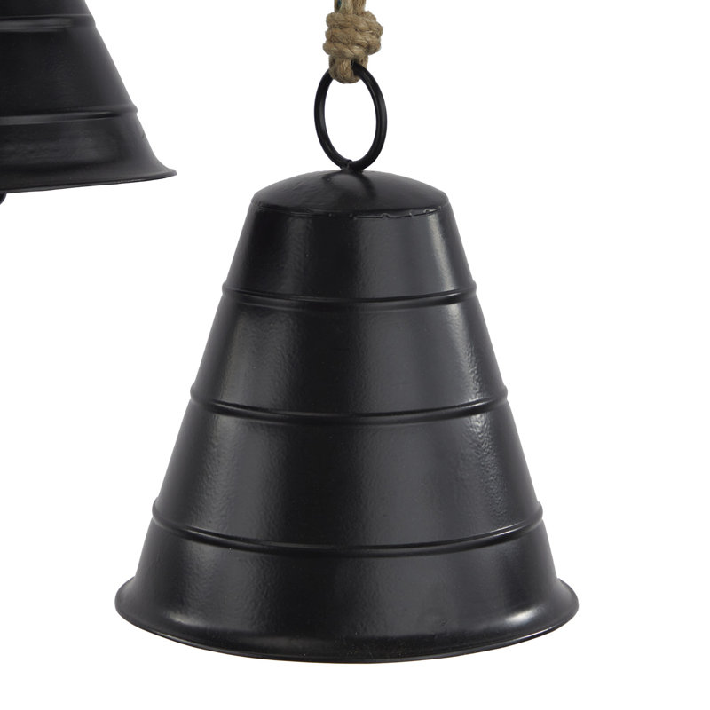 Ensemble de 3 cloches décoratives Almont, Noir