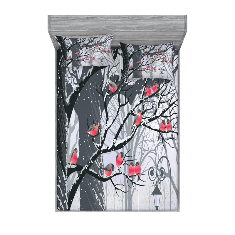 Microfiber Sheet Set, Queen Sheet Set with Fitted Sheet