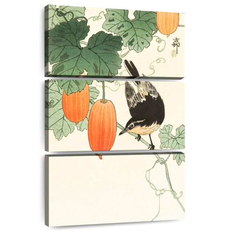 Brampt Bird And Khaki, 74" H x 48" W