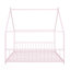 Lit double pleine grandeur en métal, rose-1116325768-1116325770