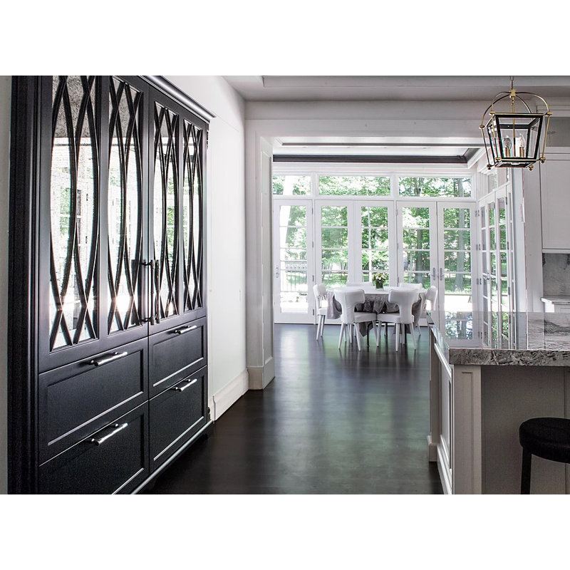 Hollis 4 - Light Chandelier, 36" H x 24" W x 24" D, Polished Nickel