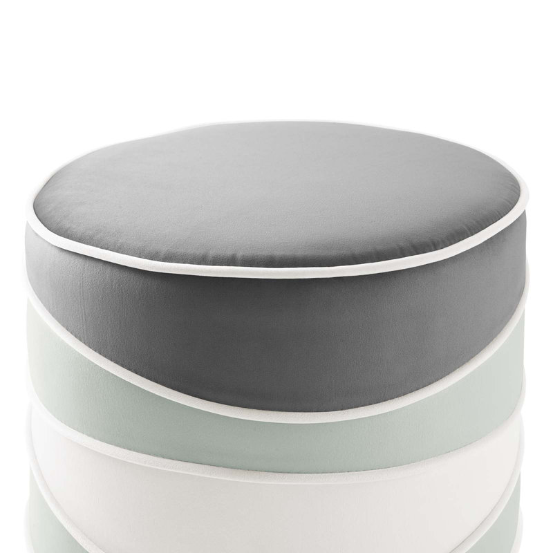 Modway Ribbon Round Performance Velvet Ottoman