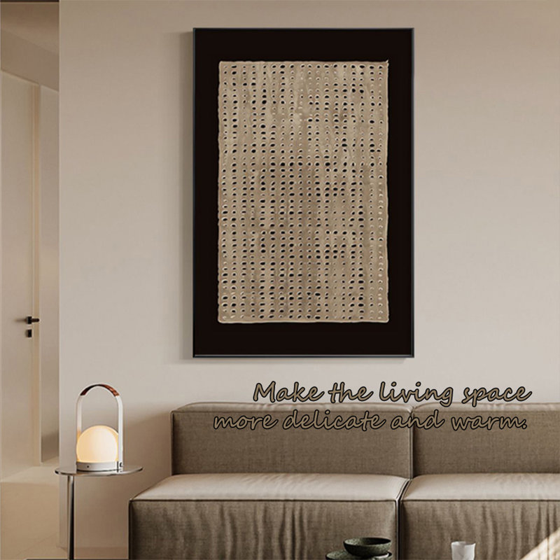 Art mural Mid-Century moderne en toile pour salon, H 47,24 po x l 31,5 po
