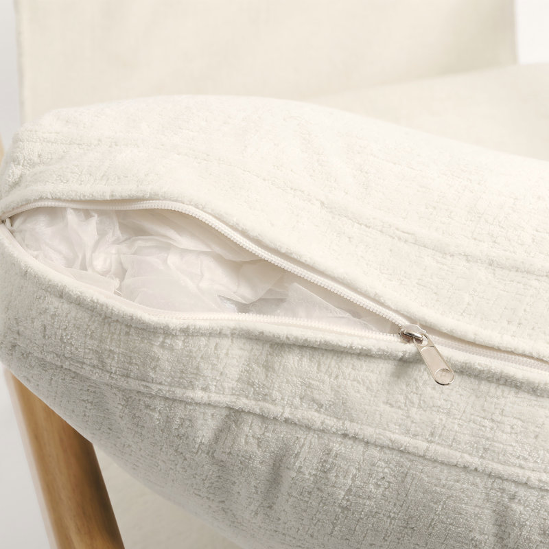 Dajauna 68.8 Cm Wide Armchair, Beige Chenille