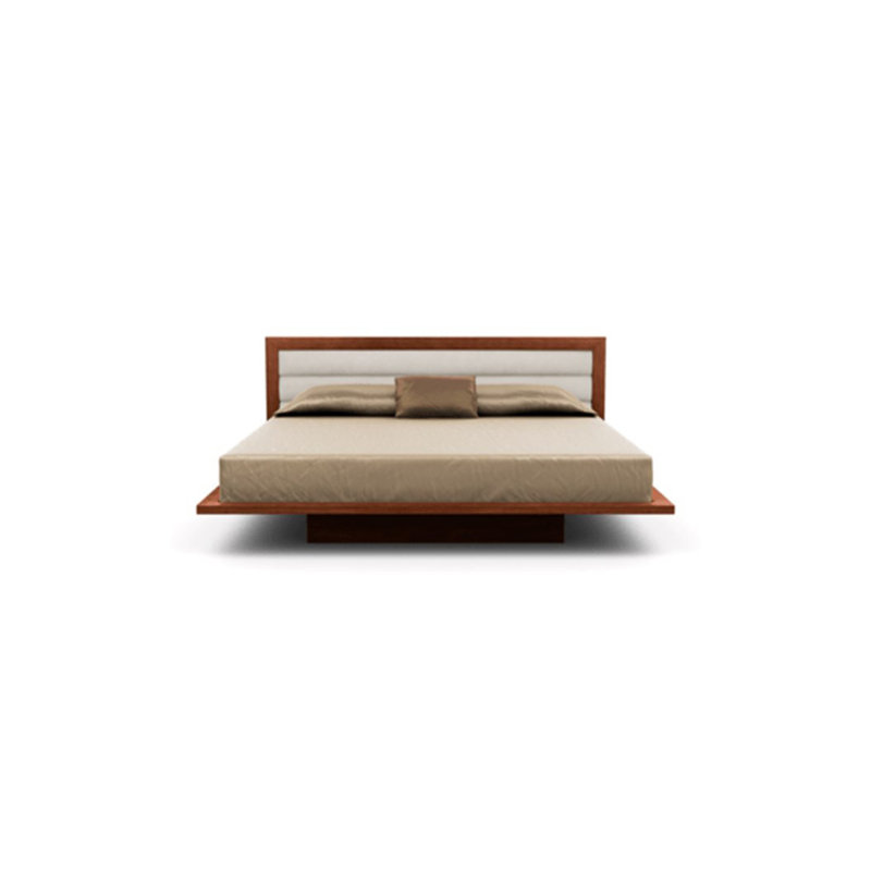 Moduluxe Upholstered Bed, King, Onyx, Cognac Cherry