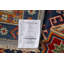 Tapis gris / bleu / rouge en laine noué à la main de conception unique 5 pi 7 po x 8 pi 3 po New Age