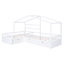 Lit plateforme simple avec trois tiroirs de rangement-156880675