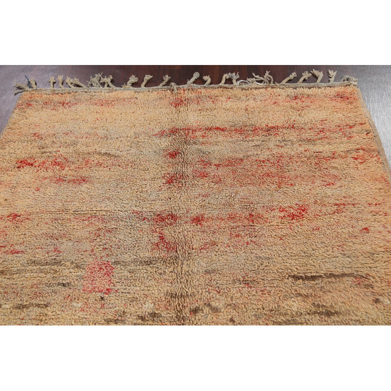 Tapis oriental abstrait marocain noué à la main 6 x 10