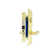 Premier Lock Satin Chrome Mortise Entry Lever Left Hand Lock Set With 2.5 In. Backset And 2 SC1 Keys