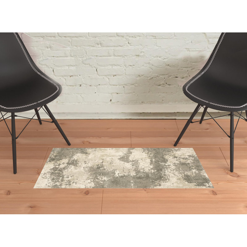 Ernie Abstract Indoor Rug, Rectangle 2' x 3'