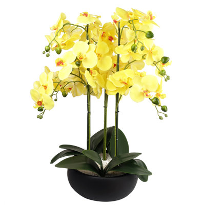 Plastic, Silk Artificial Arrangement in Planter