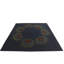 Tapis carré bleu marine Otto