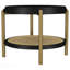 Table de bout ronde noire