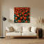 «Botanical Tulips», art mural en métal vert-1368384052