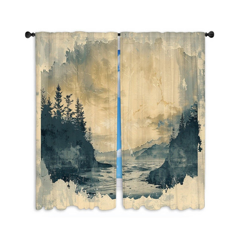 Paire de rideaux obscurcissant en polyester Jadel, L 20 po x L 54 po