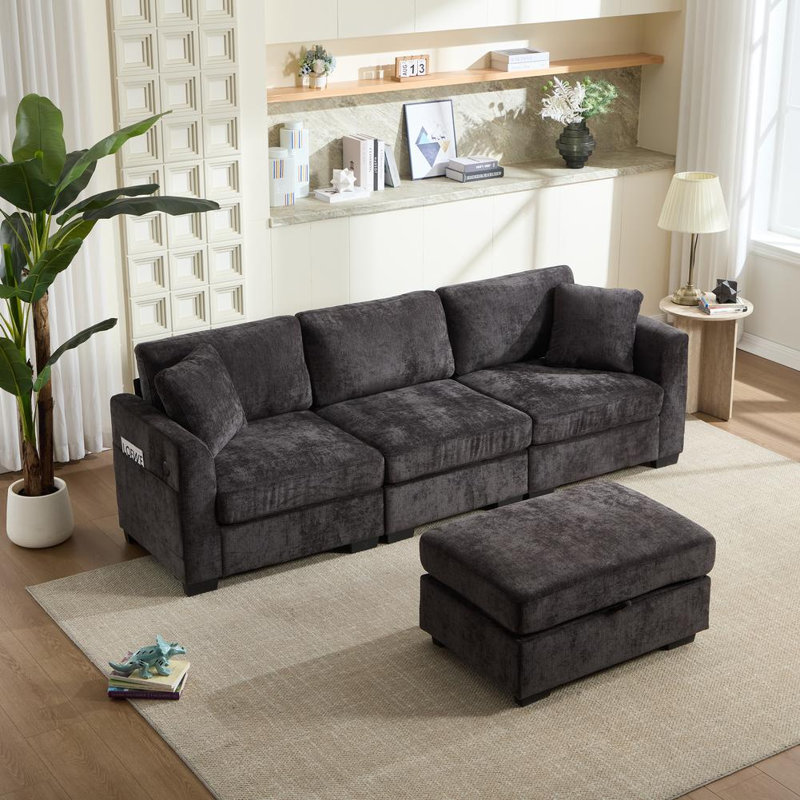 4-Seat Sofa (Black)