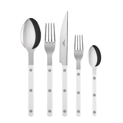 Bistrot Solid 5 - Piece Stainless Steel Flatware Set - Service for 1
