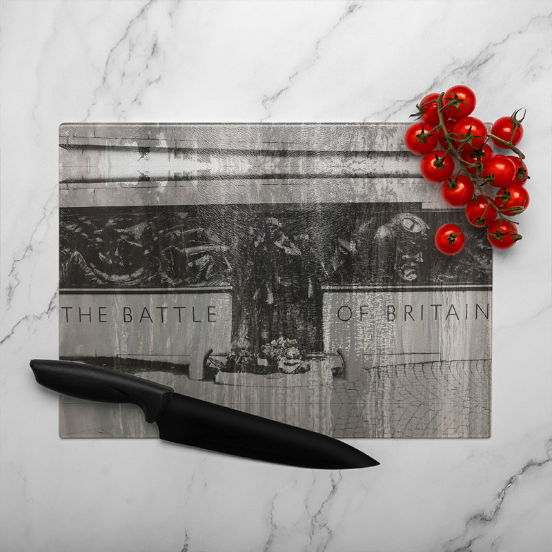 Battle Of Britain London Glass Chopping Board, 28cm L x 20cm W