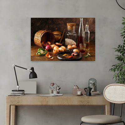 Contemporary Art Rustic Vintage Abstract Landscape Nature Art