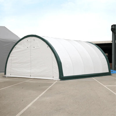 Single Truss Arch Storage Shelter W20'xl30'xh12' 11Oz PE