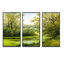«Beautiful Summer River Through Trees Landscape», ensemble d'art mural sur toile encadré champêtre-1777710725-1777710745