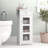 Jaeden Freestanding Floor Accent Storage Cabinet with Drawer, Textured Glass Door and Adjustable Shelf
