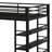 Loft Bed with Storage Shelves, Cabinets and Built-in Wardrobe