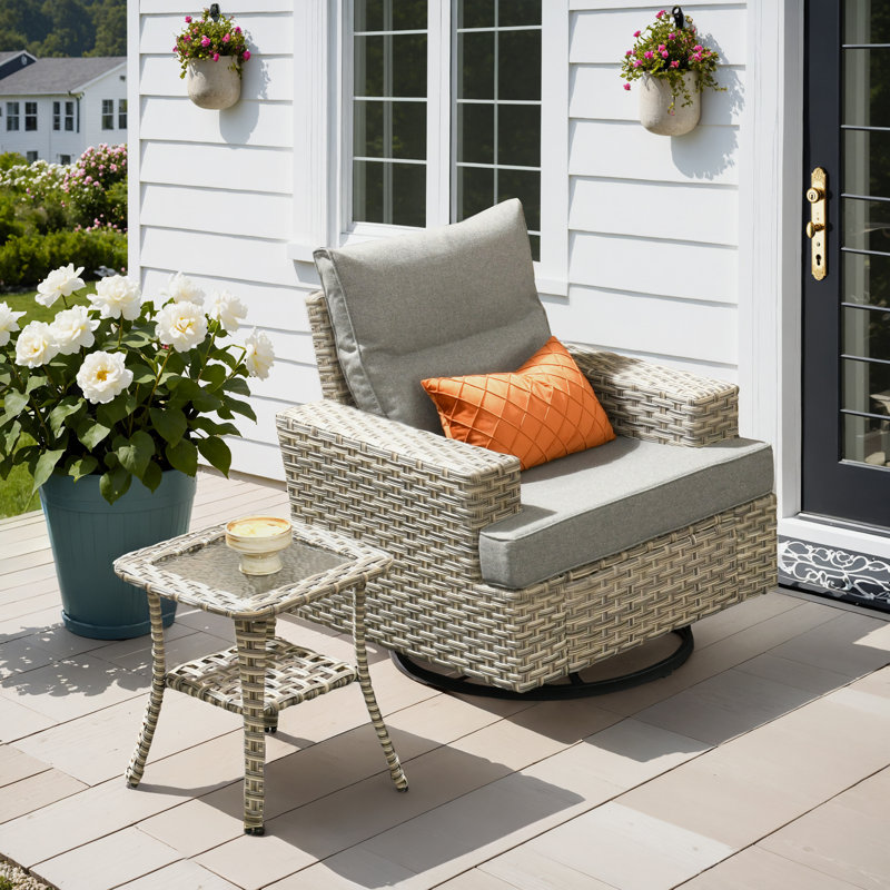 Ensemble de chaises berçantes Wahkon, Gray