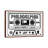 Philadelphia Cassette, Light Background by Benton Park Prints - Print on Canvas-1921707507-1921707506