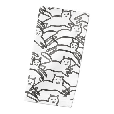 Serviette carrée en coton