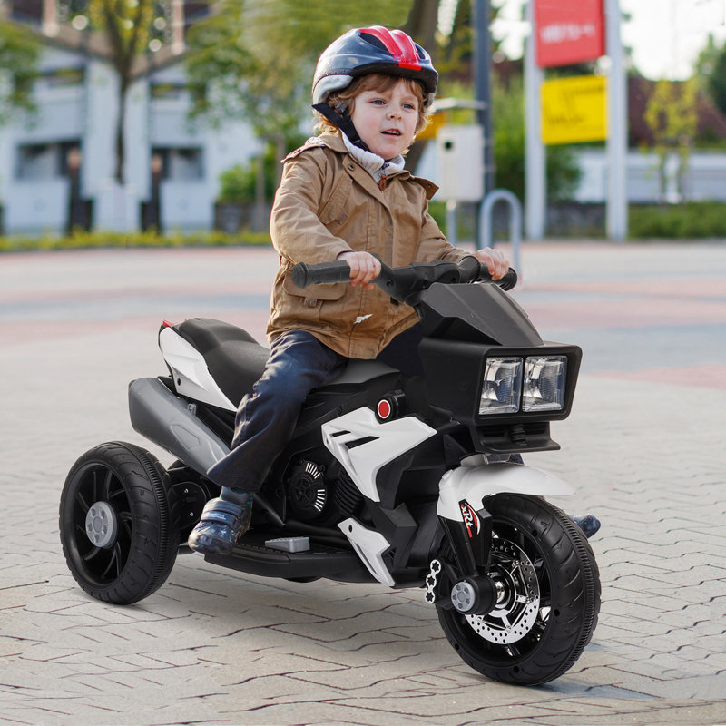 Jouet à pédale électrique pour enfants, Blanc