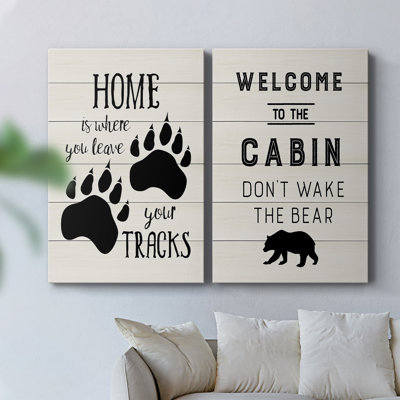Home Tracks-Toile tendue avec châssis de qualité supérieure -Prêt à accrocher