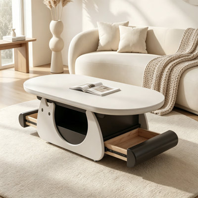 Creativity Mobile Slate Cat-Shaped Coffee Table