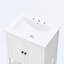 Meuble-lavabo moderne avec tablette ouverte