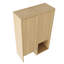 Combinaison d'armoire murale 24 po, porte à fermeture douce, convenant à une petite salle de bain, bureau, rangement, chêne d'origine (emballage KD)