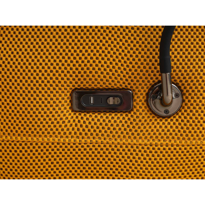 Bavita Upholstered Swivel Armchair, Yellow