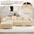 2-Piece Soft Stretch L-Shaped Sectional Sofa Slipcover  - Easy Install, Full Coverage, Stain-Resistant-1565635346-1565635349