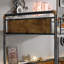Lit superposé simple au-dessus de simple TG, lits superposés détachables industriels avec garde-corps pour adolescents, noir