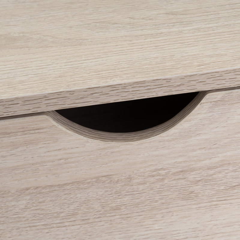 Urban 80cm Console Table, Light Oak/White