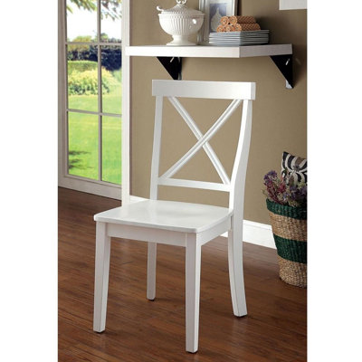 Chaise d'appoint blanche Donti