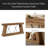 Two-Tier Side Table,Unique Entryway Table,Functional Console Table