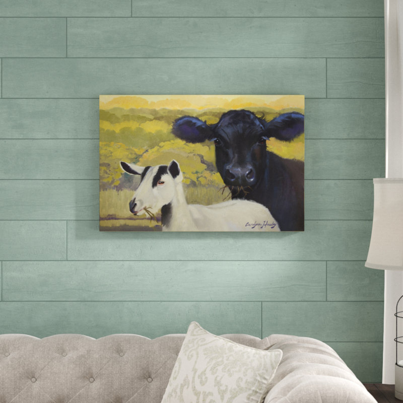 «Farm Pals IV», peinture sur toile, H 20 po x l 30 po